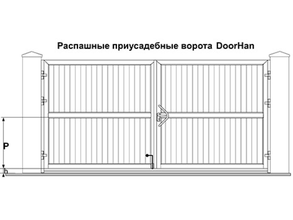 P — высота расположение привода